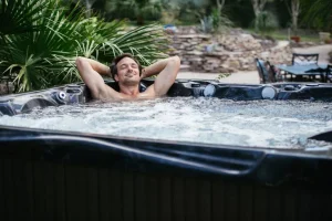 Nearly chemical free hot tub water